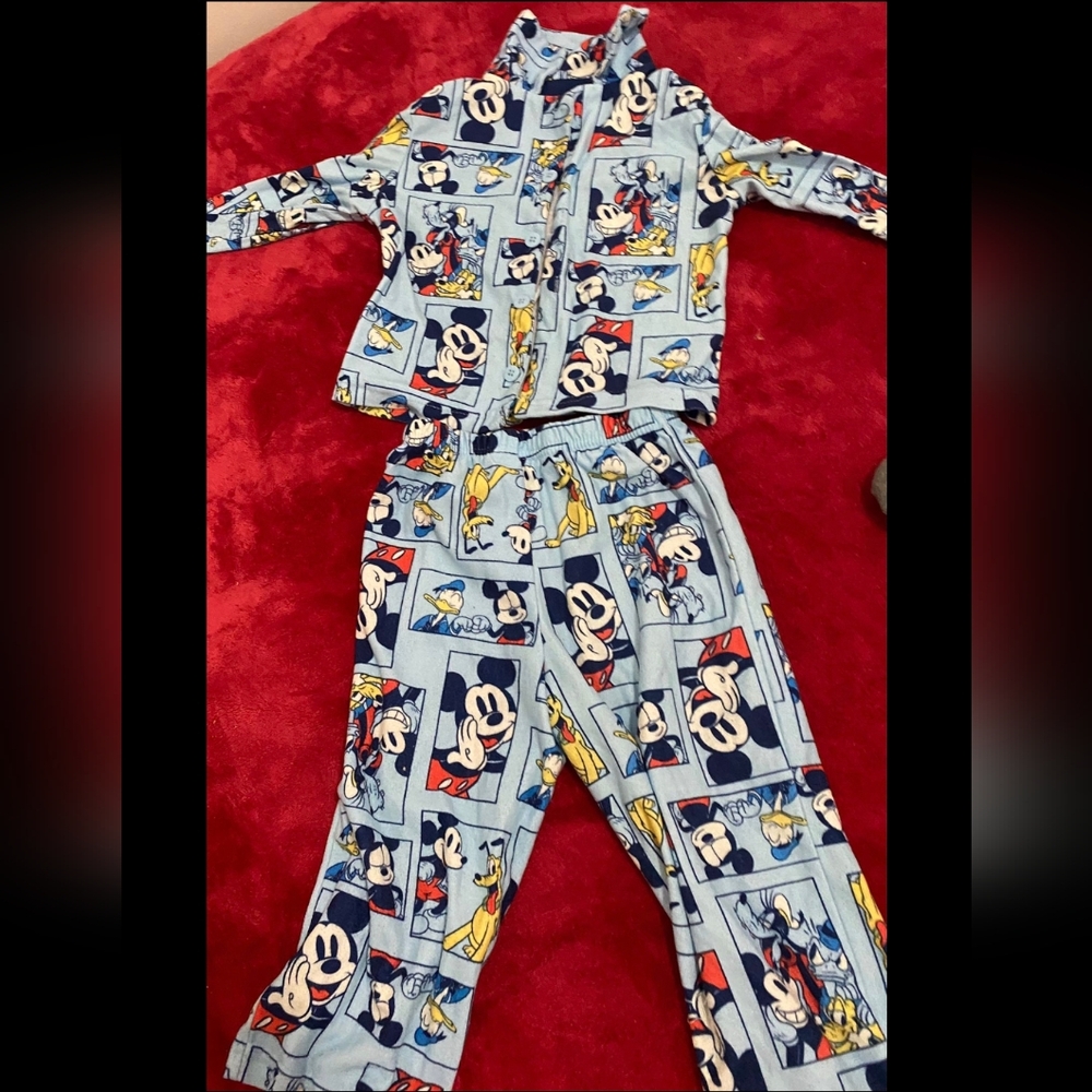 Disney Kids Pajamas - Blue Mickey Mouse Set